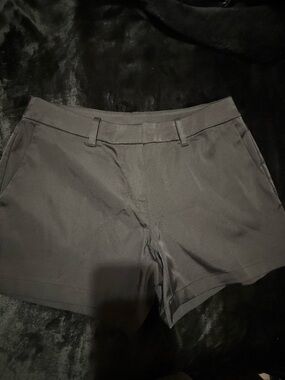 PGA Tour Women's Black High-Waist Tailored Shorts